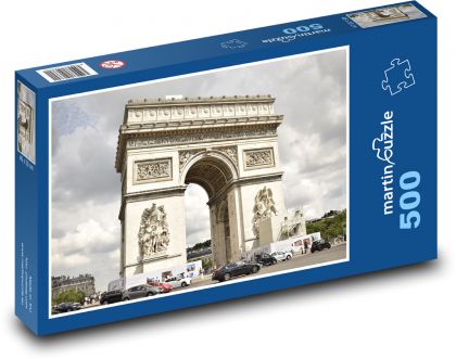Francie, Vítězný oblouk - Puzzle 500 dílků, rozměr 46x30 cm