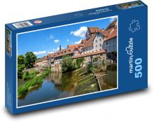 Německo – romantické město Bamberg Puzzle 500 dílků - 46 x 30 cm