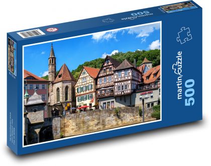 Německo - Fachwerkhauser - Puzzle 500 dílků, rozměr 46x30 cm