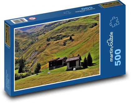 Horské chaloupky - puzzle 500 dílků