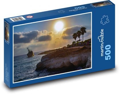 Schiffswrack an Land - Puzzle - 500 Teile