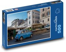 Itálie - Řím, Fiat 500 Puzzle 500 dílků - 46 x 30 cm