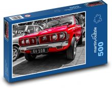 Klasický červený vůz Puzzle 500 dílků - 46 x 30 cm