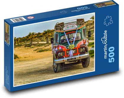 Svatební autobus - puzzle 500 dílků