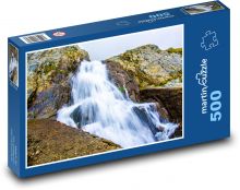 Příroda - vodopád Puzzle 500 dílků - 46 x 30 cm