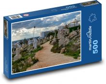 Rzeźby wyściełające drogę, Cypr Puzzle 500 elementów - 46x30 cm