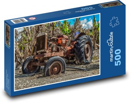 Vrak, traktor - Puzzle 500 dílků, rozměr 46x30 cm