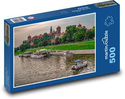 Krakow and Wawel Castle, Poland - Puzzle of 500 pieces, size 46x30 cm 