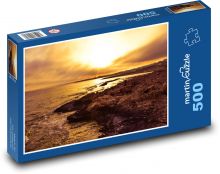 Moře, západ slunce Puzzle 500 dílků - 46 x 30 cm