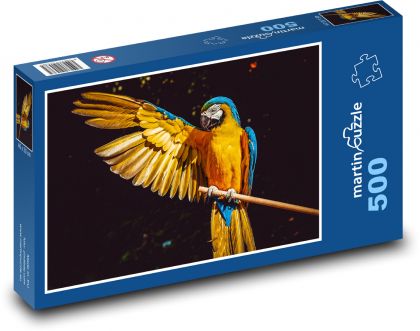 Papoušek Ara - Puzzle 500 dílků, rozměr 46x30 cm