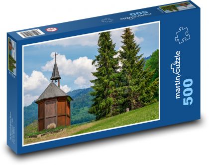 Boží Muka, Kaple  - Puzzle 500 dílků, rozměr 46x30 cm