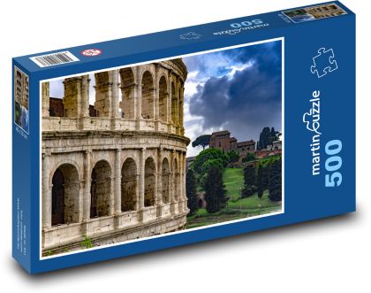 Itálie - Řím, koloseum - Puzzle 500 dílků, rozměr 46x30 cm