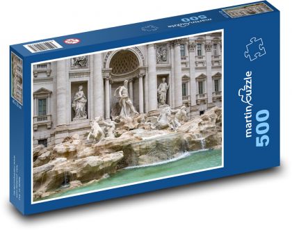 Italy - Trevi Fountain - Puzzle of 500 pieces, size 46x30 cm 