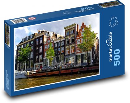 Holandsko, domy - Puzzle 500 dielikov, rozmer 46x30 cm 