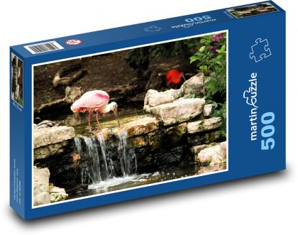 Ibis na tratwie - Puzzle 500 elementów, rozmiar 46x30 cm