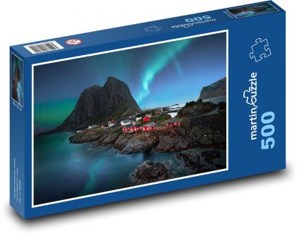 Norsko - Lofoty - Puzzle 500 dílků, rozměr 46x30 cm