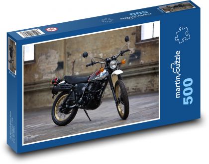 Legendární Yamaha XT500 - Puzzle 500 dílků, rozměr 46x30 cm