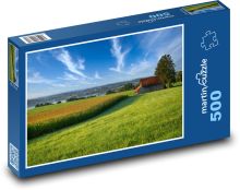 Jazerná lúka Puzzle 500 dielikov - 46 x 30 cm