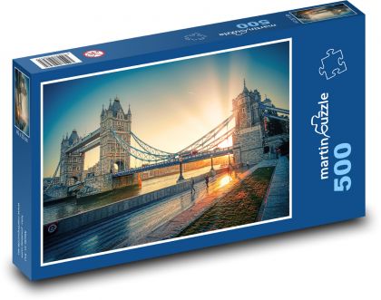 Tower - Bridge - Puzzle 500 dílků, rozměr 46x30 cm