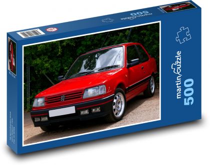 Youngtimer - Peugeot 309 GTi - Puzzle of 500 pieces, size 46x30 cm 