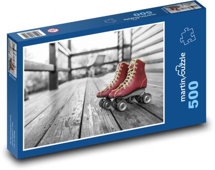 Roller skates - Puzzle of 500 pieces, size 46x30 cm 
