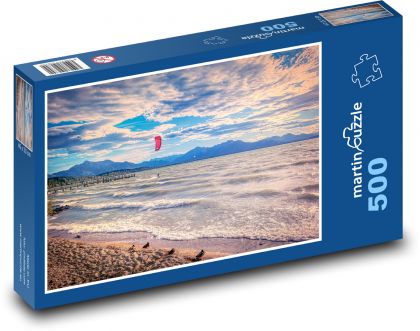 Kitesurfing na moři - puzzle 500 dílků