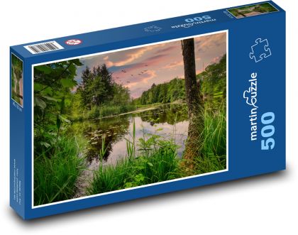 Nature - lake - Puzzle of 500 pieces, size 46x30 cm 