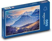 Horská krajina Puzzle 500 dílků - 46 x 30 cm