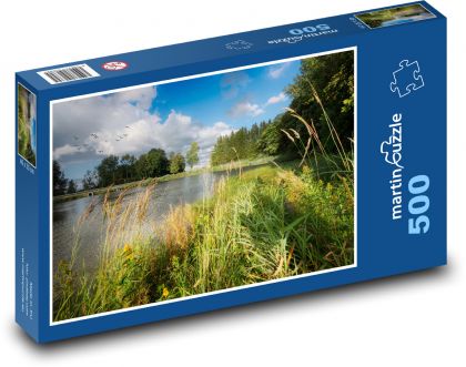 Natural pond - Puzzle of 500 pieces, size 46x30 cm 
