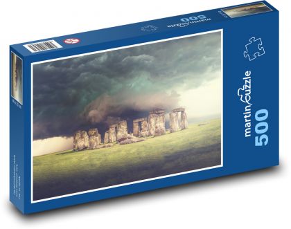 Anglie - Stonehenge - Puzzle 500 dílků, rozměr 46x30 cm