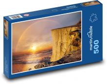 Duha nad mořem Puzzle 500 - 46x30 cm