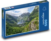 Nórsko - Fjordy Puzzle 500 dielikov - 46 x 30 cm 