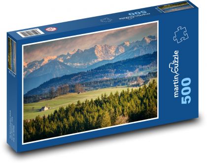 Alpy Austriackie - Puzzle 500 elementów, rozmiar 46x30 cm