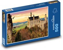 Německo - zámek Neuschwanstein Puzzle 500 - 46x30 cm