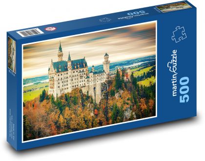 Germany - Neuschwanstein Castle - Puzzle of 500 pieces, size 46x30 cm 