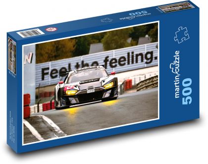 Adrenalínový závodný automobil v akcii - Puzzle 500 dielikov, rozmer 46x30 cm 