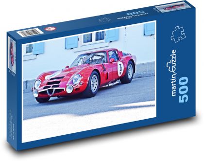Alfa Romeo - pretekárske auto - Puzzle 500 dielikov, rozmer 46x30 cm 