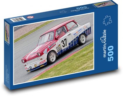 Závodní auto - Trabant - Puzzle 500 dílků, rozměr 46x30 cm