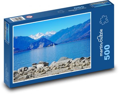 Itálie - jezero Maggiore - Puzzle 500 dílků, rozměr 46x30 cm