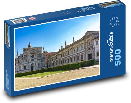 Italy - Certosa Di Pavia - Puzzle of 500 pieces, size 46x30 cm 