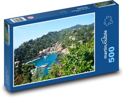 Itálie - Portofino  - Puzzle 500 dílků, rozměr 46x30 cm