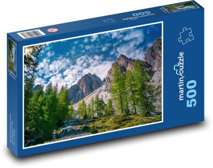 Mountains in the Austrian Alps - Puzzle of 500 pieces, size 46x30 cm 