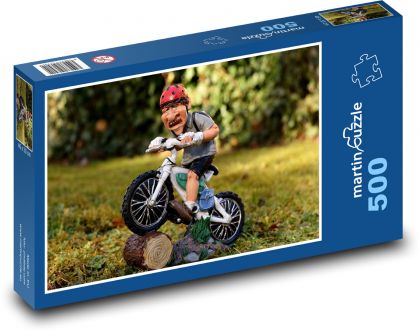 Rowerzysta - rowerzysta - Puzzle 500 elementów, rozmiar 46x30 cm