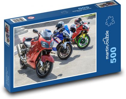 Road motorcycles - Puzzle of 500 pieces, size 46x30 cm 