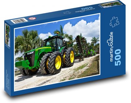 Zemědělská technika, traktor - Puzzle 500 dílků, rozměr 46x30 cm