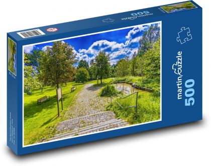 Trail in the park - Puzzle of 500 pieces, size 46x30 cm 