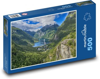 Nórsko - Fjordy - Puzzle 500 dielikov, rozmer 46x30 cm 
