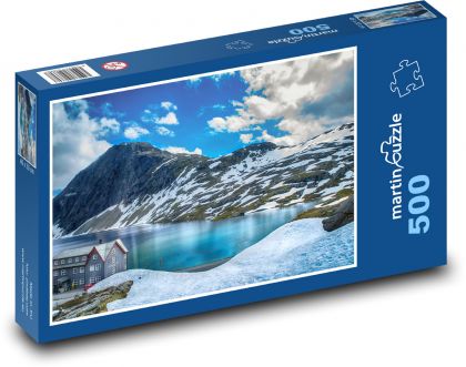 Norwegia - góry - Puzzle 500 elementów, rozmiar 46x30 cm