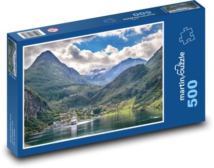 Norsko - Fjordy - Puzzle 500 dílků, rozměr 46x30 cm