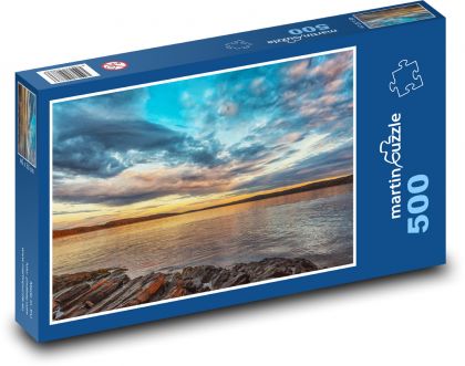 Oceán, skály, pobřeží - Puzzle 500 dílků, rozměr 46x30 cm